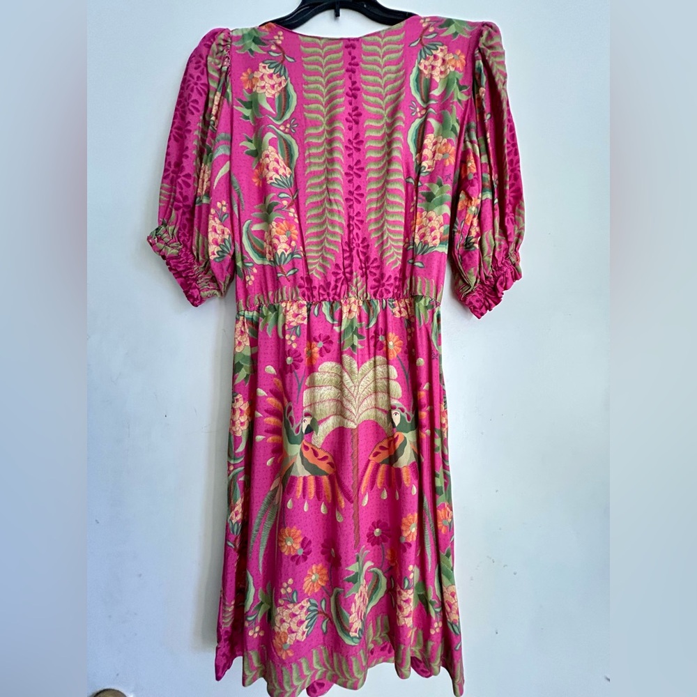 FARM Rio Pink and Green Patterned Mini Dress - Picture 5 of 5